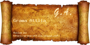Grama Attila névjegykártya